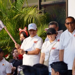 HUT RI, Menag dan Tokoh Lintas Agama Ikuti Gerak Jalan Kerukunan