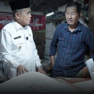 Wabup Ardani Sidak ke Pasar Indralaya, Harga Bahan Pokok Terpantau Stabil