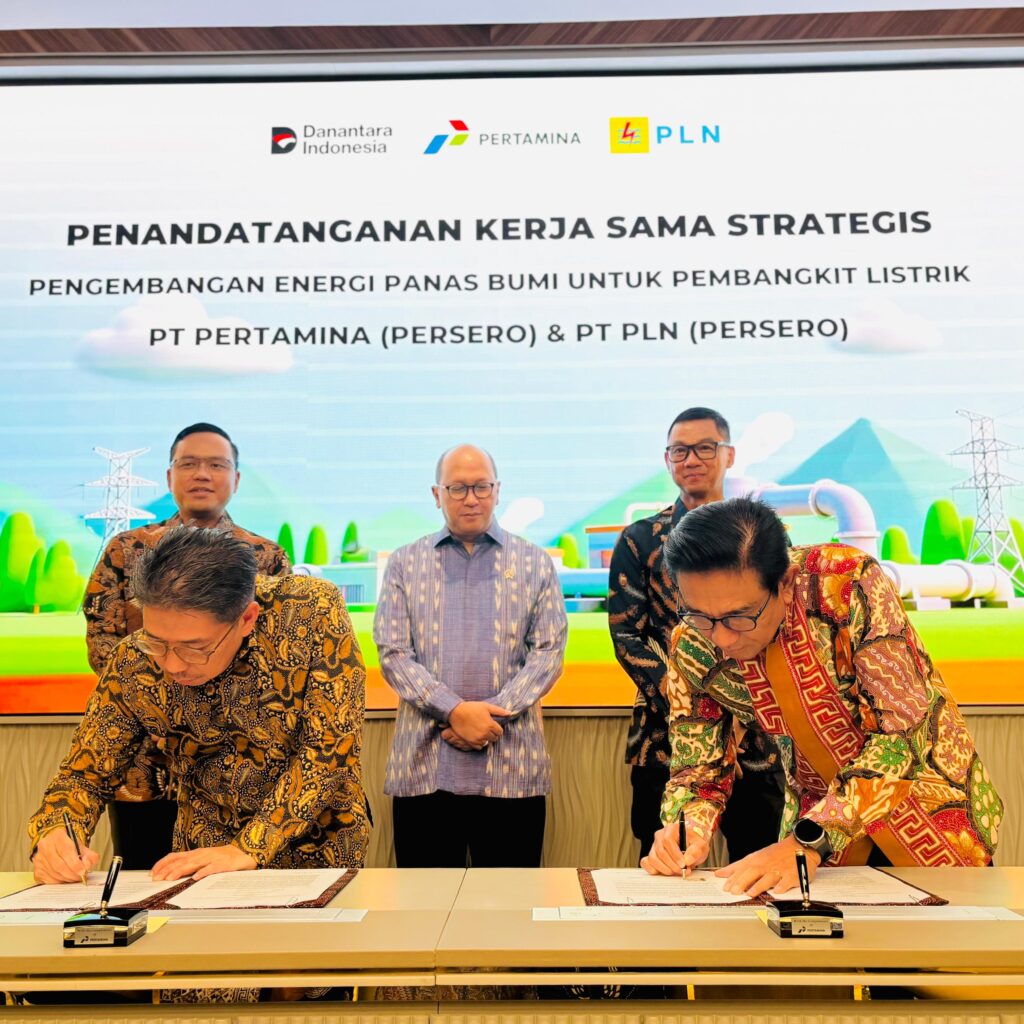 Diinisiasi Danantara, PLN – Pertamina Teken Kerja Sama Pengembangan Energi Panas Bumi Nasional