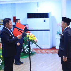 Pengukuhan Kepala Perwakilan BKKBN Provinsi Sumsel yang baru