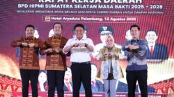 Rakerda HIPMI Sumsel 2025, Herman Deru Dorong Pemuda Kendalikan Teknologi untuk Peluang Usaha