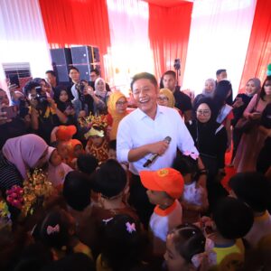 Tawa Ceria Anak- anak pada Puncak peringatan Hari Anak Nasional ke-41 tingkat Provinsi Sumsel