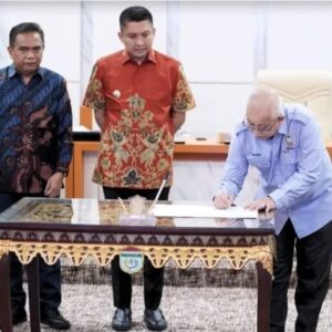 Panca Wijaya Akbar Melakukan Penandatanganan Piagam Audit Internal Serta Sosialisasi Gratifikasi dan Anti Korupsi