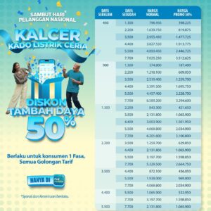Semarak Hari Pelanggan Nasional 2025, PLN Luncurkan Promo Tambah Daya Diskon 50%