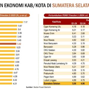 Capai Pertumbuhan Ekonomi 7,17 persen , Muara Enim Melesat Rajai Perekonomian Sumsel