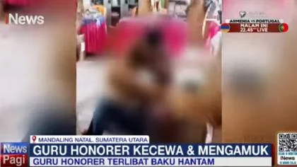Guru Honorer dan ASN Baku Hantam; Rapat Sekolah di Madina Ricuh