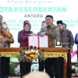 Sumsel Jadi Provinsi Kedua di Indonesia Tandatangani Kesepakatan Lengkap;  Gubernur, Bupati/Wali Kota dan BPS