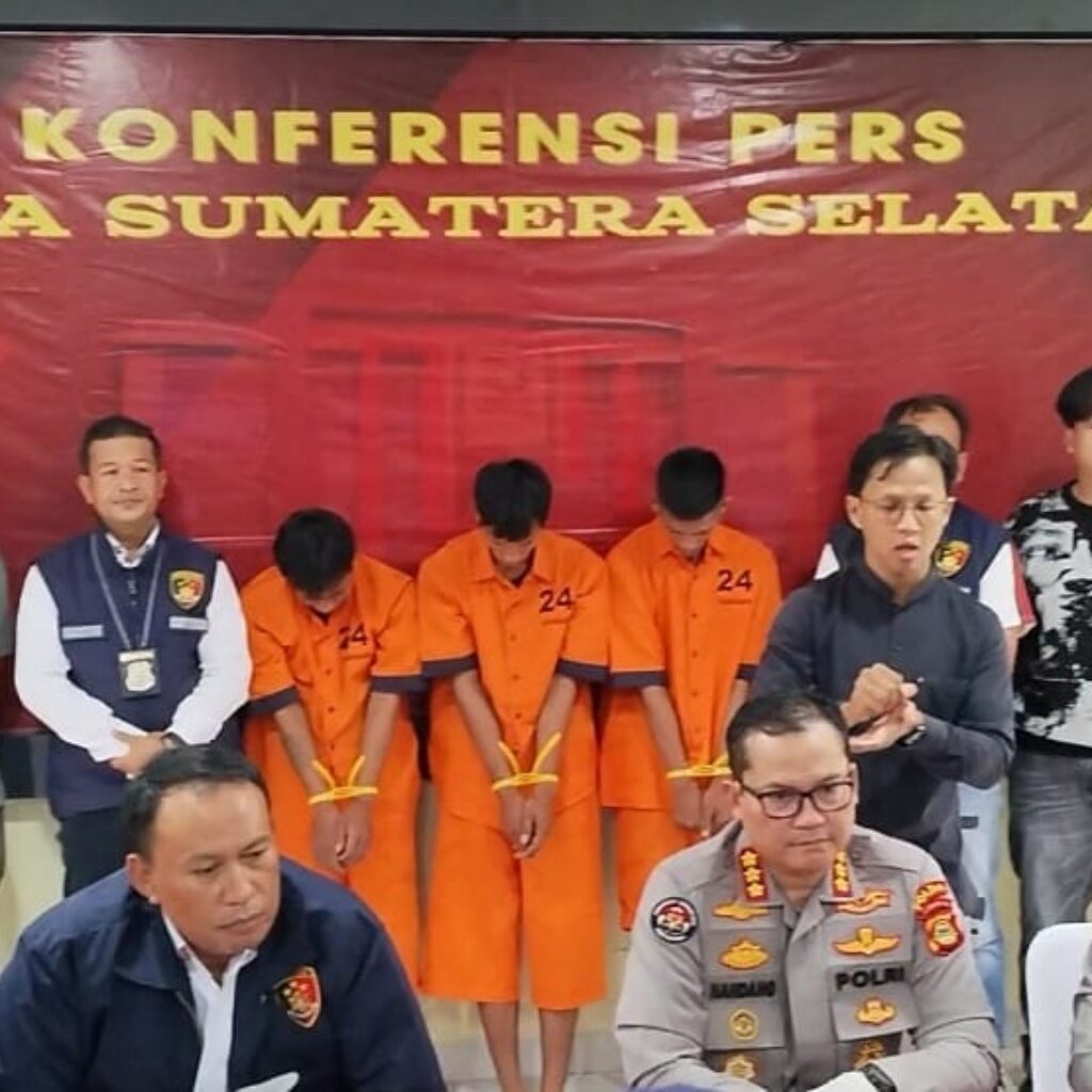 Tiga Pelaku Pembakaran Truk Beserta Sopir  di Ogan Ilir Dibekuk Polisi
