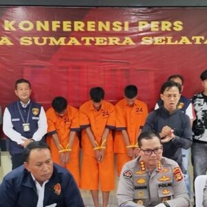 Tiga Pelaku Pembakaran Truk Beserta Sopir  di Ogan Ilir Dibekuk Polisi