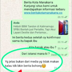 Ketua IJS Sulbar Kecam Keras Pernyataan Karyawan SPBU Kalimamuju yang Hina Profesi Wartawan