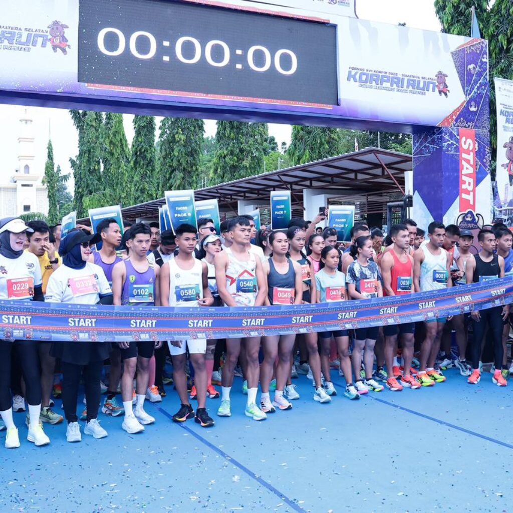 Ribuan ASN dan Masyarakat Ikuti Korpri Run Tahun 2025 di Palembang, Wujudkan Semangat Sehat dan Kebersamaan
