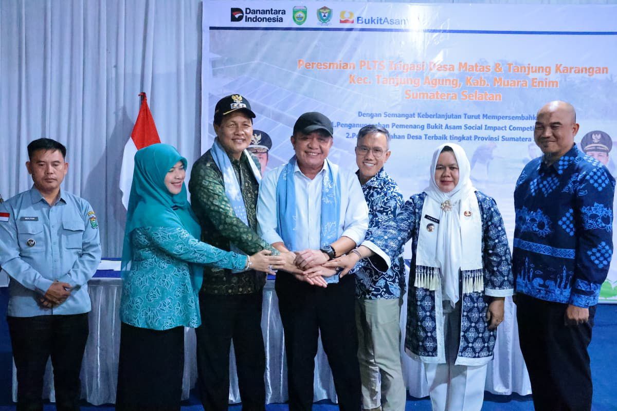 Peresmian PLTS Irigasi di Kabupaten Muara Enim