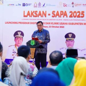Bupati Muba Resmikan Program Digitalisasi dan  Klinik Usaha