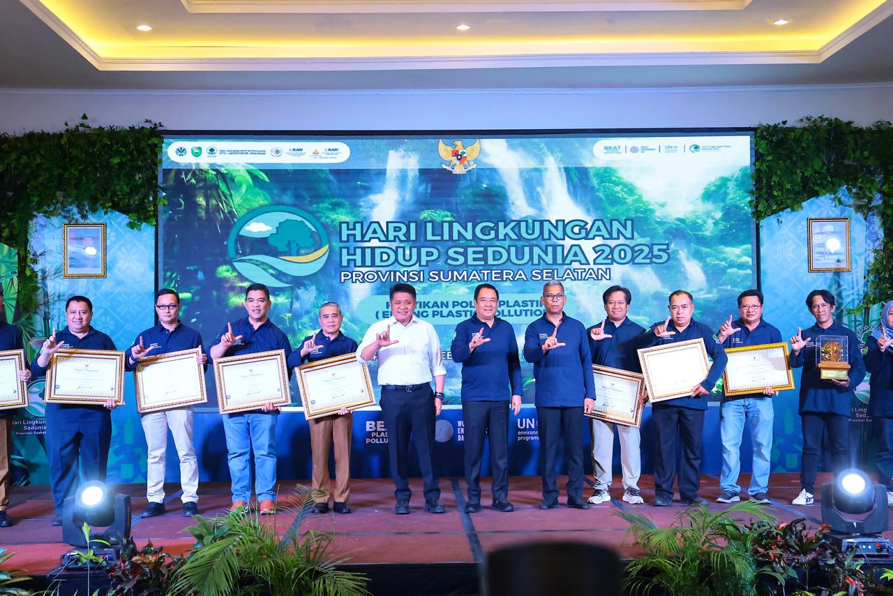 Gubernur Sumsel Ajak Semua Pihak Bangun Kesadaran Kolektif Kurangi Polusi Plastik