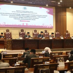 Respons Pemprov Sumsel  atas Pandangan DPRD; Pastikan APBD 2026 Tetap Stabil dan Pro-Rakyat