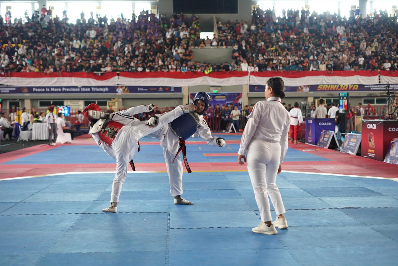 Sriwijaya International Taekwondo Championship 2025 di Jakabaring Sport City Palembang