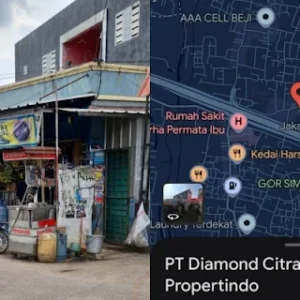 Penampakan Kantor Perusahaan Diamond Citra Propertindo Cuma Warung Sembako