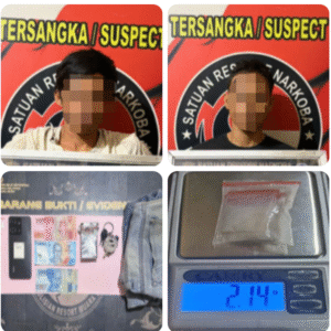 Dua Pengedar Sabu Ditangkap di Pinggir Jalan, Barang Bukti Disembunyikan dalam Celana dan Kotak Rokok