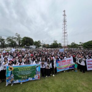 Aksi Unjuk Rasa Ratusan Guru Sekolah Swasta ke Pemkab Musi Banyuasin
