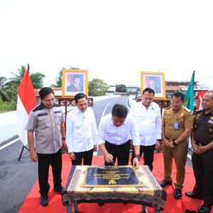 Peresmian Jembatan Layang Lettu Karim Gandus