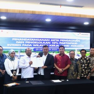 BUMD Milik Pemprov Sumsel, PT Sumsel Energi Merang Dapat Bagian Jatah 10 % PI dari PHE Jambi