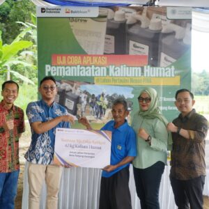 Langkah Nyata PTBA Tingkatkan Hasil Panen Petani Muara Enim Lewat Uji Coba Pemanfaatan Kalium Humat