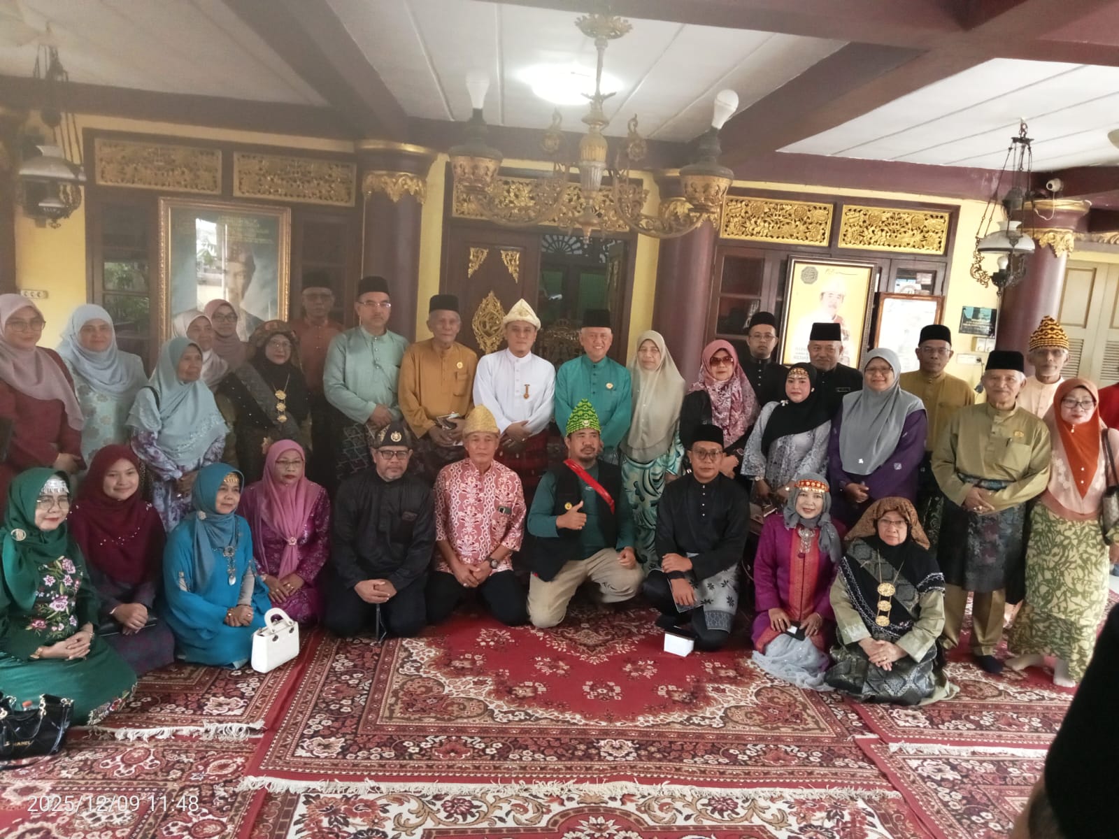 Delegasi Undang Luak Johol Negeri Sembilan Malaysia Silaturahmi dan Studi Perbandingan Adat Melayu di Istana Adat Palembang