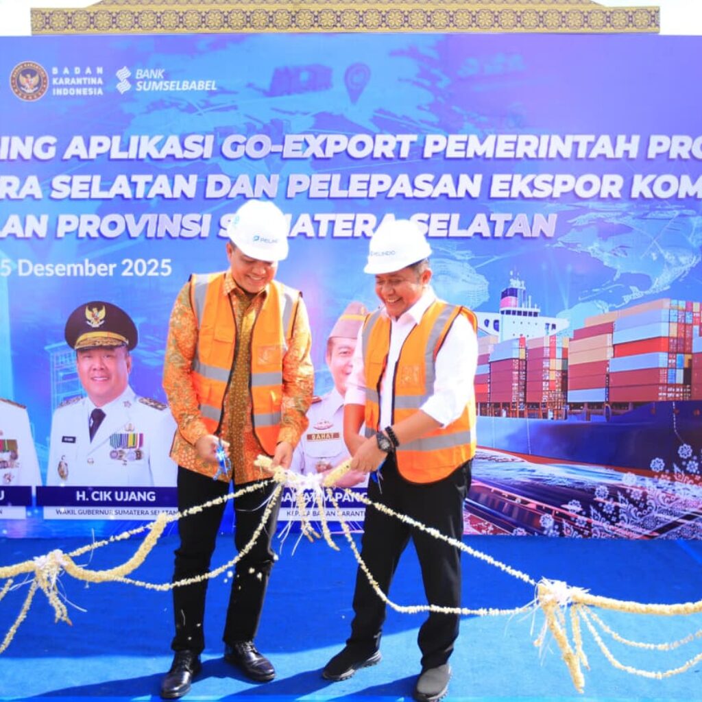 Launching Aplikasi Go-Export dan Pelepasan Ekspor Komoditas Unggulan Pemerintah Provinsi Sumsel