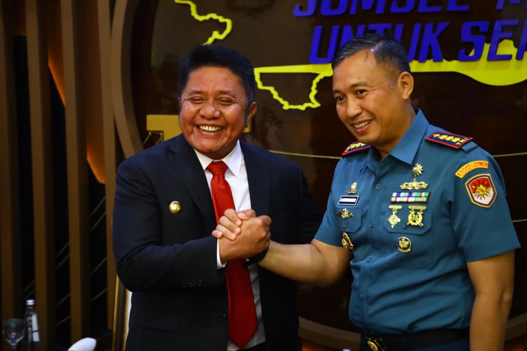 Dukung Pembangunan PSN, Danlanal Palembang Siap Bersinergi dengan Pemprov Sumsel