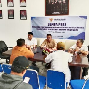 KI Sumsel Umumkan Hasil E-Monev, 49 Badan Publik Raih Predikat Informatif