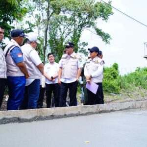 Bupati Muba Toha Tinjau Perbaikan Sejumlah Ruas Jalan Kabupaten Musi Banyuasin