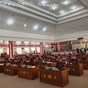 Ketua DPRD Ogan Ilir H Edwin Cahya Putra Didampingi Wakil Ketua H Ahmad Syafei dan Wahyudi Pimpin Rapat Paripurna Istimewa DPRD Peringati HUT ke-22 Kabupaten Ogan Ilir