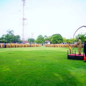 Apel Gabungan Perdana di Tahun 2026, Bupati H. M. Toha Tohet Tekankan Integritas dan Disiplin ASN Muba