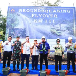 Groundbreaking Pembangunan fly over KM 111 Jalan Khusus Angkutan Batubara di Kabupaten Lahat