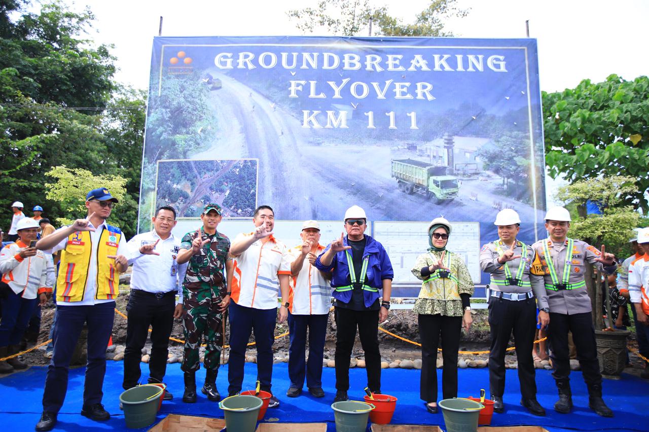 Groundbreaking Pembangunan fly over KM 111 Jalan Khusus Angkutan Batubara di Kabupaten Lahat