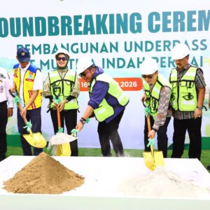 Groundbreaking Pembangunan Underpass MIP di Desa Merapi, Kabupaten Lahat
