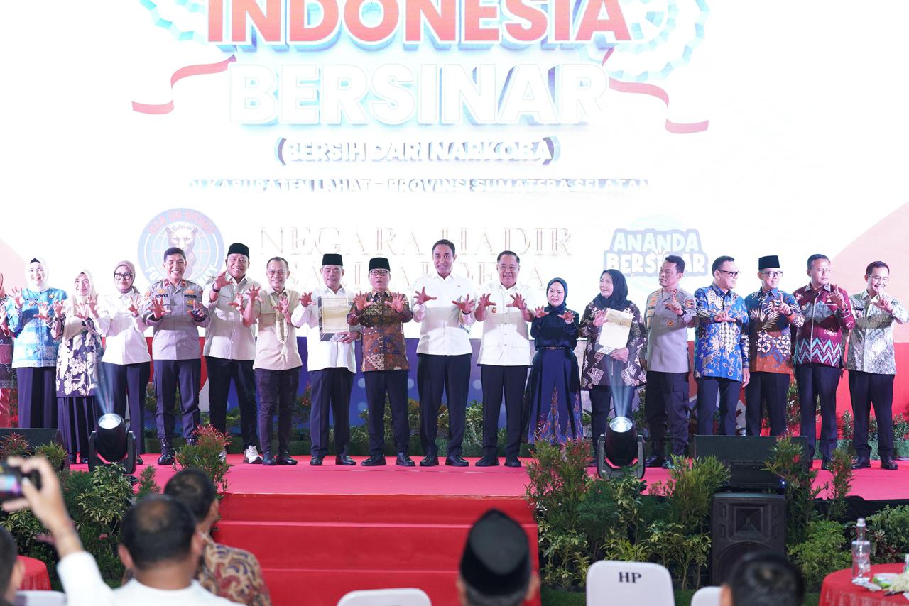 Deklarasi Indonesia Bersinar di Kabupaten Lahat, Wagub Cik Ujang Tegaskan Komitmen Sumsel Perangi Narkoba