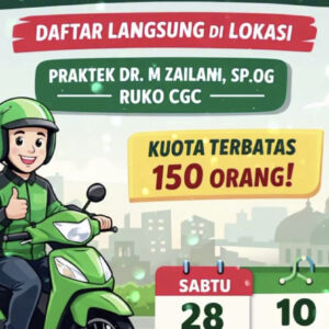 IJABI Sumsel Aksi Sosial Berkah Ramadhan, Pemeriksaan Kesehatan dan Berbagi Takjil bagi Pekerja Sektor Informal