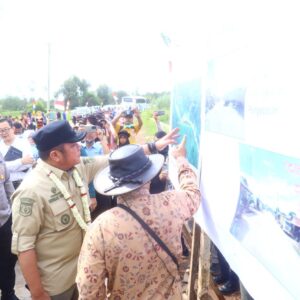 Peresmian Jalan Pasar Sungai Baung Hasil CSR PT OKI Pulp