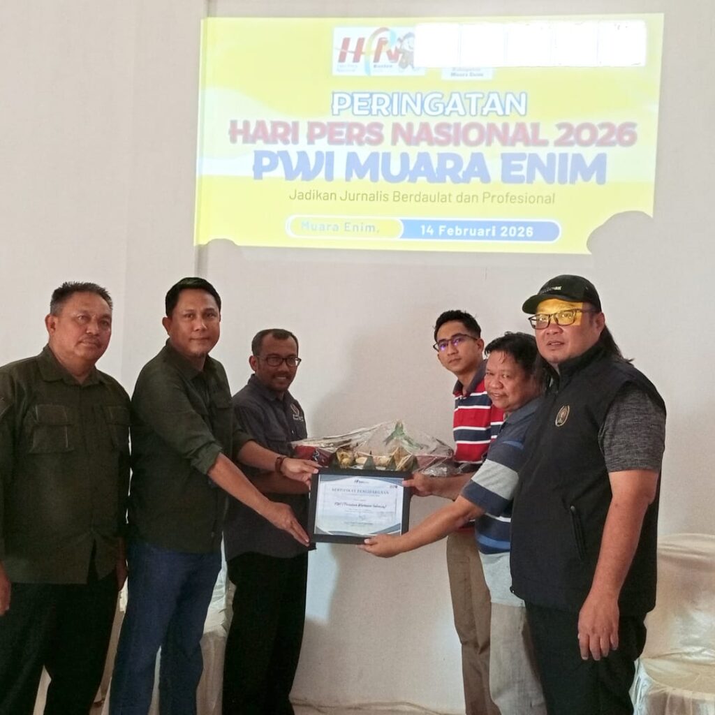 PWI Muara Enim Terima Apresiasi Mitra Perusahaan pada Peringatan Hari Pers Nasional 2026