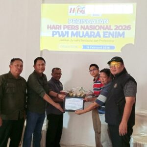 PWI Muara Enim Terima Apresiasi Mitra Perusahaan pada Peringatan Hari Pers Nasional 2026