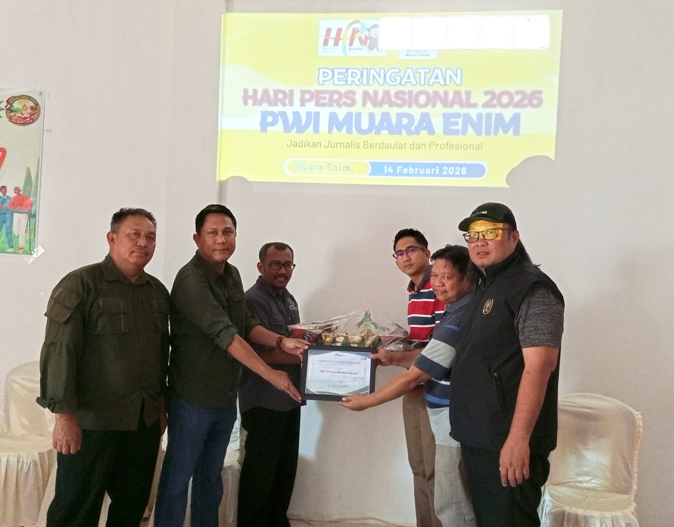 PWI Muara Enim Terima Apresiasi Mitra Perusahaan pada Peringatan Hari Pers Nasional 2026