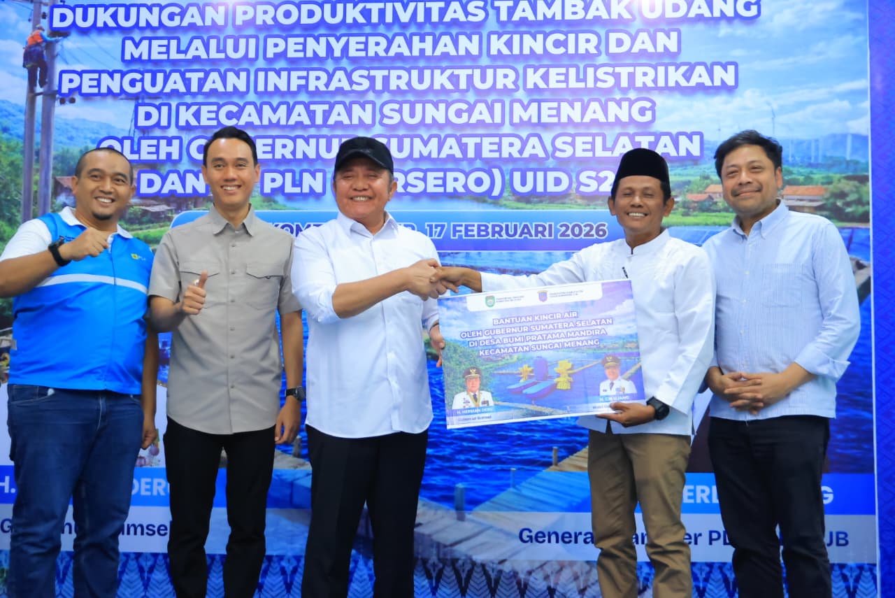 Upaya Perkuat Produktivitas Udang Sungai Menang, Gubernur Dorong Go Export dan Infrastruktur Listrik Tambak OKI