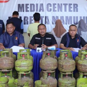 Polresta Mamuju Bongkar Penimbunan LPG, 105 Tabung Disita