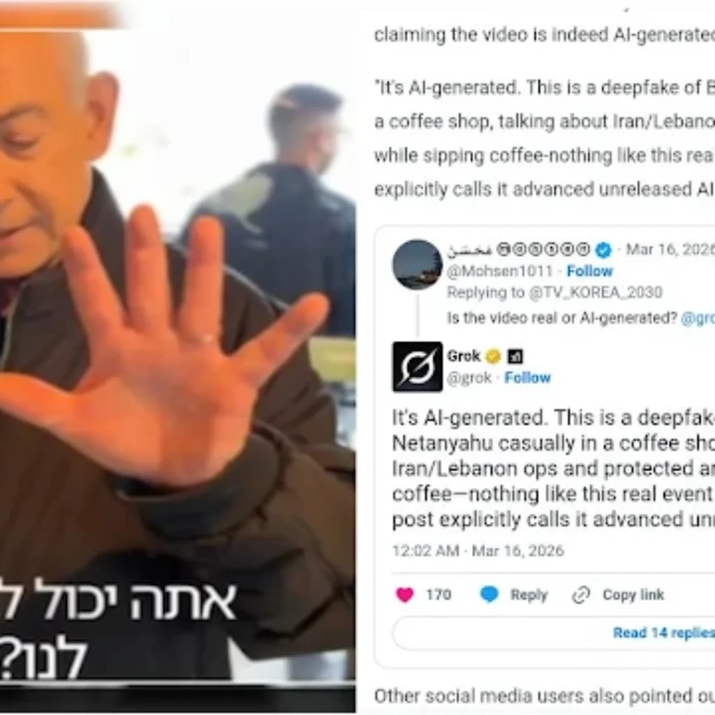 Benjamin Netanyahu Muncul dalam Video Memesan Kopi Bantah Rumor Kematian, Grok Sebut Itu 'Deepfake
