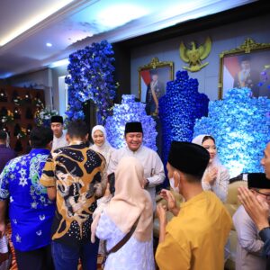 Gubernur Sumsel Tekankan Efisiensi Hadapi Gejolak Ekonomi Global Saat Open House Lebaran