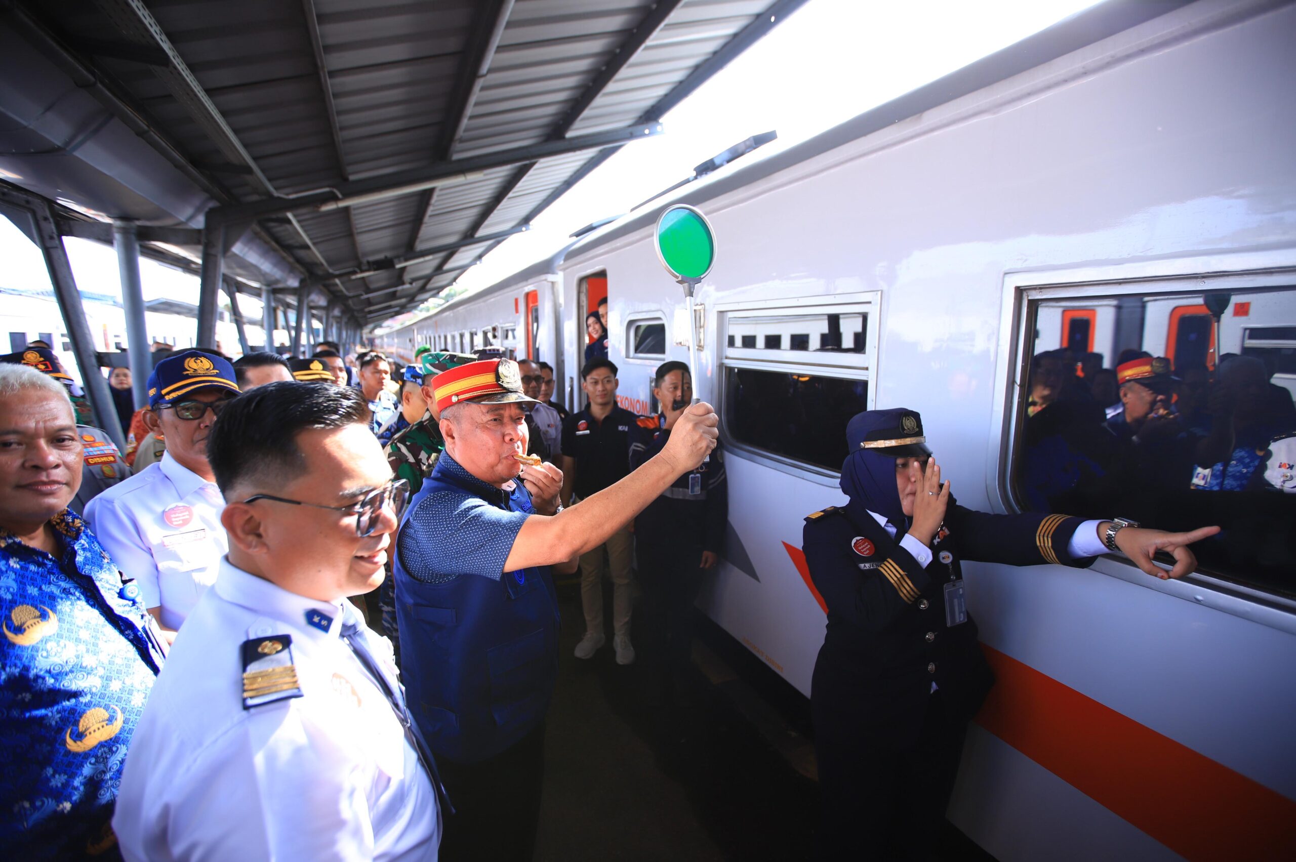 Mudik Gratis Idul Fitri 1447 H dengan Transportasi Kereta Api di Stasiun Kertapati, Palembang