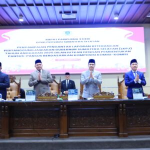 Gubernur Sumsel Menyampaikan LKPJ Tahun Anggaran 2025 dalam Rapat Paripurna XXXIII DPRD Provinsi