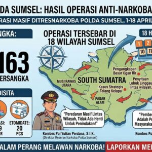 Polda Sumsel Ungkap Jaringan Narkoba Antarwilayah, Sita Ribuan Gram Sabu dan Ganja di 18 Satuan Wilayah