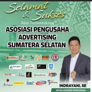 Indrayani Resmi Pimpin  Asosiasi  Pengusaha Advertising Sumsel